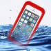 Practical Waterproof Hybrid PC and TPU Case for iPhone 5 iPhone 5S - Red