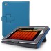 Premium Designer Style Folio Leather Case For iPad 2 / 3 / 4 - Blue