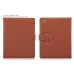 Premium Designer Style Folio Leather Case For iPad 2 / 3 / 4 - Brown