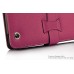 Premium Designer Style Folio Leather Case For iPad 2 / 3 / 4 - Magenta