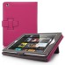 Premium Designer Style Folio Leather Case For iPad 2 / 3 / 4 - Magenta