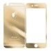 Premium Electroplated Tempered Front and Back Glass Screen Protector Guard for iPhone 6 4.7 inch - Gold