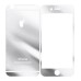 Premium Electroplated Tempered Front and Back Glass Screen Protector Guard for iPhone 6 4.7 inch - Silver