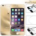 Premium Electroplated Tempered Front and Back Glass Screen Protector Guard for iPhone 6 Plus - Gold