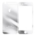 Premium Electroplated Tempered Front and Back Glass Screen Protector Guard for iPhone 6 Plus - Silver