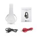 Premium Multi Function Partial Foldable FM Bluetooth Wireless Stereo Headset Headphone for iPhone Samsung iPad Tablet - White / Grey