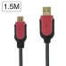 Premium Nylon Net Cord USB Data Sync Charging Cable for Samsung Galaxy S3 / S4 / Note 2 - Black / Red