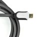 Premium Nylon Net Cord USB Data Sync Charging Cable for Samsung Galaxy S3 / S4 / Note 2 - Black / White