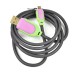 Premium Nylon Net Cord USB Data Sync Charging Cable for Samsung Galaxy S3 / S4 / Note 2 - Green / Pink