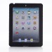 Protective Detachable Silicone And Plastic Hard Case With Stand For iPad 2 / 3 / 4 - Black