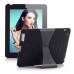 Protective Detachable Silicone And Plastic Hard Case With Stand For iPad 2 / 3 / 4 - Black