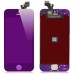 Purple - iPhone 5 Electroplated LCD Assembly Replacement Digitizer Touch Screen With LCD Display Screen + Flex Cable + Supporting Bezel Frame + Home Button