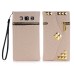 Pyramid Rivet Ornament Zipper Magnetic Folio Leather Wallet Flip Case Cover With Card Slot Holder For Samsung Galaxy S3 I9300 I9305