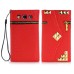 Pyramid Rivet Ornament Zipper Magnetic Folio Leather Wallet Flip Case Cover With Card Slot Holder For Samsung Galaxy S3 I9300 I9305