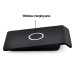 Qi Wireless Charger Pad with USB Port Charger For Smart Phones - Black