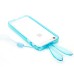 Rabbit TPU Bumper Case with Strap for iPhone 5 iPhone 5S - Light Blue