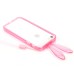 Rabbit TPU Bumper Case with Strap for iPhone 5 iPhone 5S - Pink