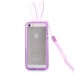 Rabbit TPU Bumper Case with Strap for iPhone 5 iPhone 5S - Purple