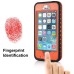 Redpepper Water/Dirt/Shock Proof Waterproof Finger Function ID Touch Back Cover Case for iPhone 5/5S - Orange