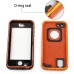 Redpepper Water/Dirt/Shock Proof Waterproof Finger Function ID Touch Back Cover Case for iPhone 5/5S - Orange