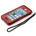 Redpepper Water/Dirt/Shock Proof Waterproof Finger Function ID Touch Back Cover Case for iPhone 5/5S - Red