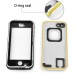 Redpepper Water/Dirt/Shock Proof Waterproof Finger Function ID Touch Back Cover Case for iPhone 5/5S - White