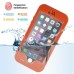 Redpepper Water/Dirt/Shock Proof Waterproof Finger Function ID Touch Back Cover Case with Stand for iPhone 6 / 6s 4.7 inch - Orange