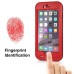 Redpepper Water/Dirt/Shock Proof Waterproof Finger Function ID Touch Back Cover Case with Stand for iPhone 6 / 6s 4.7 inch - Red