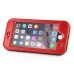 Redpepper Water/Dirt/Shock Proof Waterproof Finger Function ID Touch Back Cover Case with Stand for iPhone 6 / 6s 4.7 inch - Red