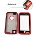 Redpepper Water/Dirt/Shock Proof Waterproof Finger Function ID Touch Back Cover Case with Stand for iPhone 6 / 6s 4.7 inch - Red