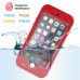 Redpepper Water/Dirt/Shock Proof Waterproof Finger Function ID Touch Back Cover Case with Stand for iPhone 6 / 6s 4.7 inch - Red