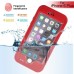 Redpepper Water/Dirt/Shock Proof Waterproof Finger Function ID Touch Back Cover Case with Stand for iPhone 6 Plus iPhone 6s Plus - Red