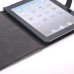 Retro Ancient Style Leather Magnetic Folio Wallet Case For iPad 2 / 3 / 4 - Dark Brown