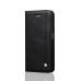 Retro Crazy Horse Leather Case Cover with Card Slot for iPhone 7 Plus - Black