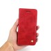 Retro Crazy Horse Leather Case Cover with Card Slot for iPhone 7 Plus - Red