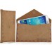 Retro Envelop Style Postcard PU Leather Magnetic Pouch Bag Cover Case For iPhone 5 / 5s / 5c / Samgung Galaxy S3 I9300 / S4 I9500 - Brown