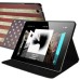 Retro Flag Of The United States Design Folio Stand Leather Case For iPad 2 / 3 / 4