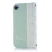 Retro Flower Pattern Bowknot Magnetic Flip Leather Case with Card Slot for Samsung Galaxy S4 - Green