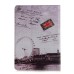 Retro Scenery Spot Design Sleep / Wake Dormancy Function Stand Leather Case with Card Slot for iPad Air 2 ( iPad 6 ) -  Ferris wheel