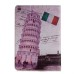 Retro Scenery Spot Design Sleep / Wake Dormancy Function Stand Leather Case with Card Slot for iPad Air 2 ( iPad 6 ) - Leaning Tower of Pisa