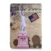 Retro Scenery Spot Design Sleep / Wake Dormancy Function Stand Leather Case with Card Slot for iPad Air 2 ( iPad 6 ) - Statue of Liberty