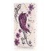 Rhinestone Magnetic Flip Leather Case with Card Slot Cover for Samsung Galaxy S5 G900 - Purple Butterfly