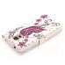 Rhinestone Magnetic Flip Leather Case with Card Slot Cover for Samsung Galaxy S5 G900 - Purple Butterfly