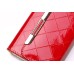 Rhinestone Magnetic Snap PU Leather Chain Handbag Folio Case With Card Slots for iPhone 7 - Red