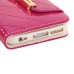 Rhinestone Magnetic Snap PU Leather Folio Case With Card Slots And Straps for iPhone 7 - Magenta