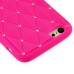 Rhinestone Soft Silicone Case Cover for iPhone 6 4.7 inch - Magenta