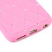 Rhinestone Soft Silicone Case Cover for iPhone 6 4.7 inch - Pink