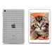 Rhombus TPU Jelly Skin Case for iPad Mini 1/2/3 - Transparent White