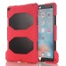 Robot Silicone And Plastic Stand Defender Case With Touch Screen Film for iPad Pro 12.9 inch - Red