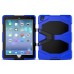 Robot Silicone And Plastic Stand Defender Case With Touch Screen Film for iPad Pro 9.7 inch - Blue